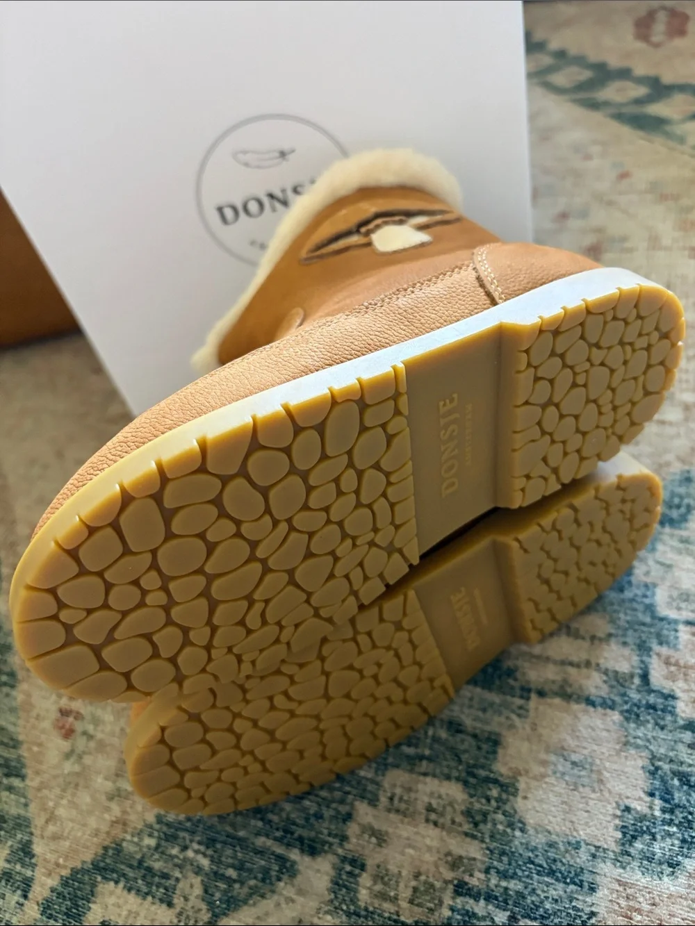New In Box Toddler Donsje DUSK LINING Mushroom $179 Size 29 Euro, Size 11.5